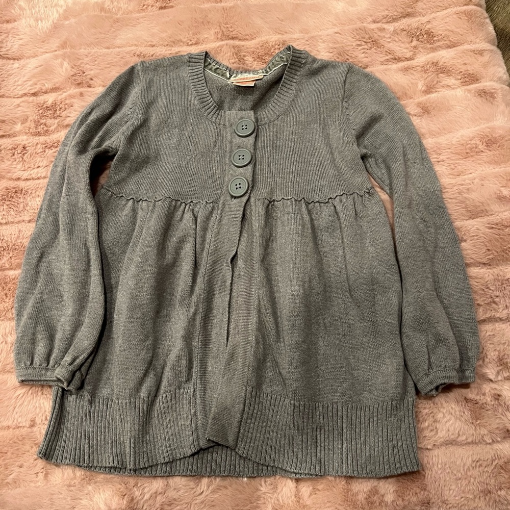 Mossimo Supply Co Gray Sweater with Balloon Sleeves